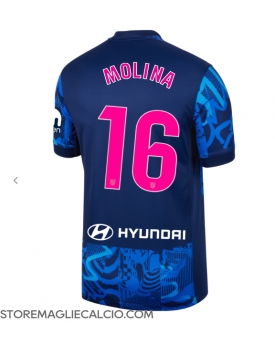 Atletico Madrid Nahuel Molina #16 Maglia Gara Terza Repliche 2024-25
